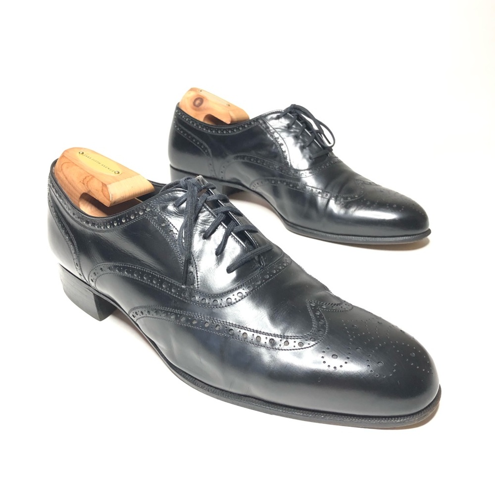 Bally Newton Oxford Wingtip Brogue Dress Shoes